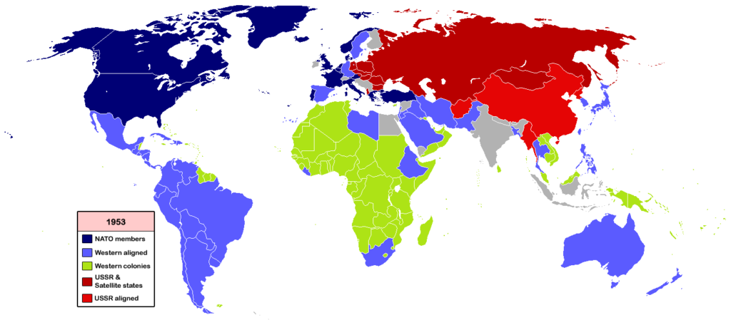 Cold War era geopolitical context showing NATO alliance that delayed Goa's independence day.