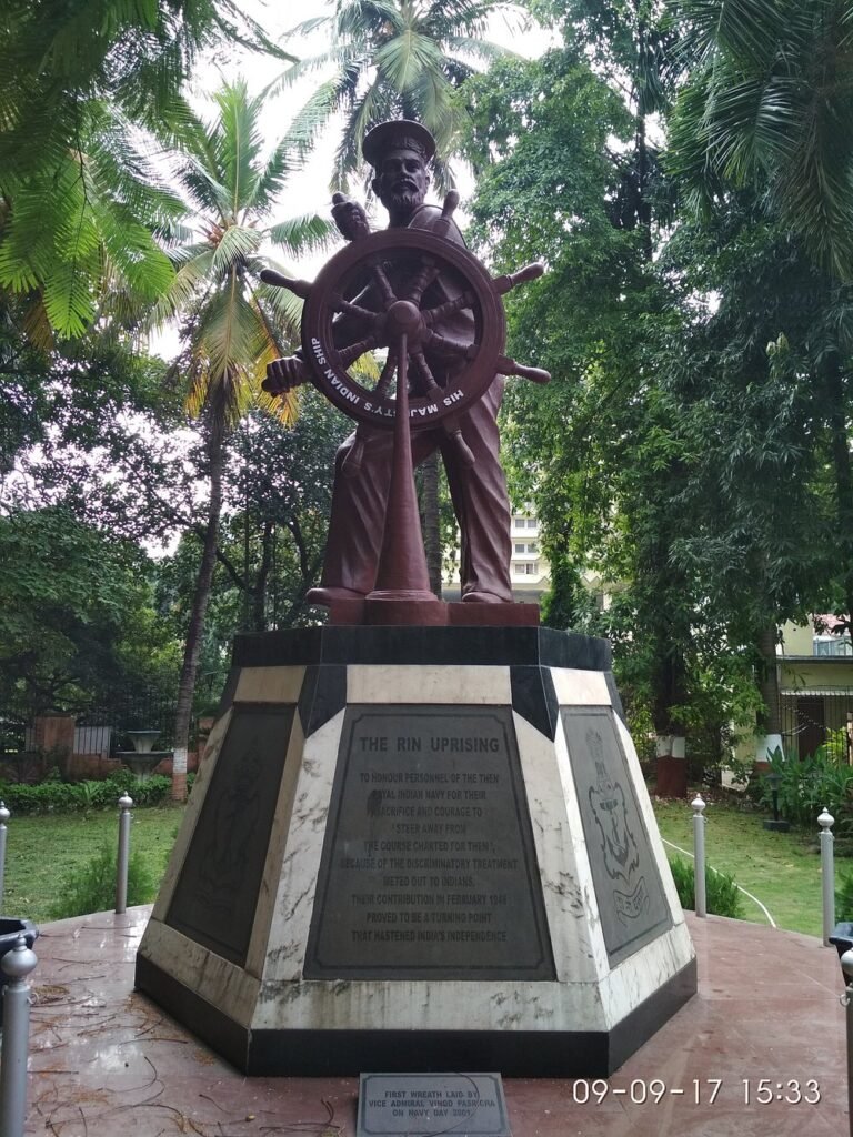 Naval Uprising Memorial Mumbai commemorating the 1946 Royal Indian Navy revolt.