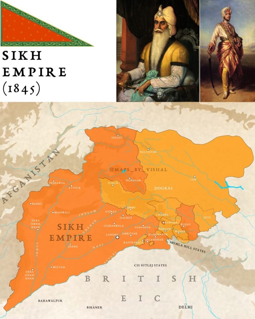 Sikh Empire Map